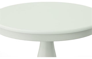 Carolina Classics Fairview 30" Round Pedestal Dining Table in White
