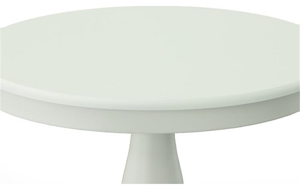Carolina Classics Fairview 30" Round Pedestal Dining Table in White