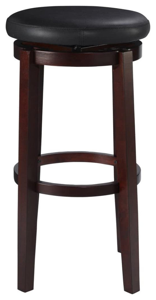 Transitional Style  Black Stool, 29"H