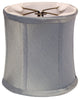 6" Blue Steel Set of 6 Corset Drum Chandelier Dupioni Lampshades