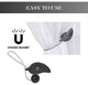 Magnetic Wooden Leaf Curtain Tiebacks, Black, Pack of 1