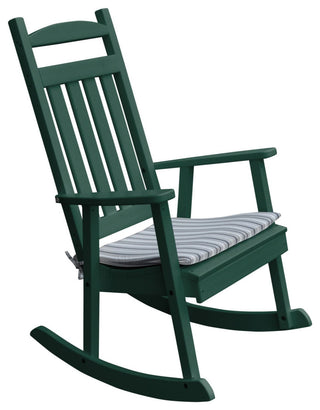 Poly Porch Rocker, Turf Green, Single Color