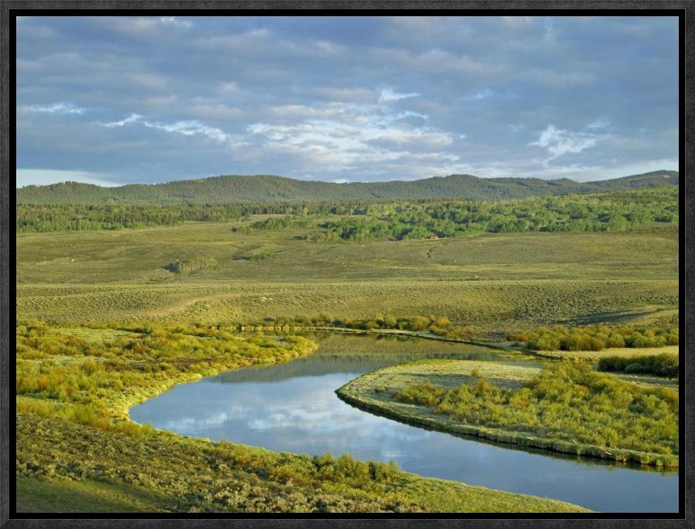 Cloudy Skies Over Green River, Bridger-Teton National Forest, Wyoming, 16"x12"