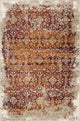 5"x8" Rust Ivory Distressed Diamonds Area Rug