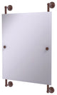 Waverly Place Rectangular Frameless Rail Mounted Mirror, Antique Copper