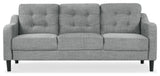 Safavieh Couture Nathaniel Tufted 3 Seater Sofa, Grey