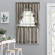 Ellis Curtain Stacey 54"x13" Ruffled Filler Valance, Grey