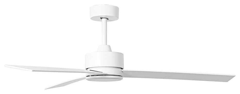 52 in White Modern Ceiling Fan without Light