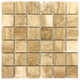 Patara 2"x2" Square Design 12"x12" Travertine Mesh Mosaic Tile (10 sqft per box)