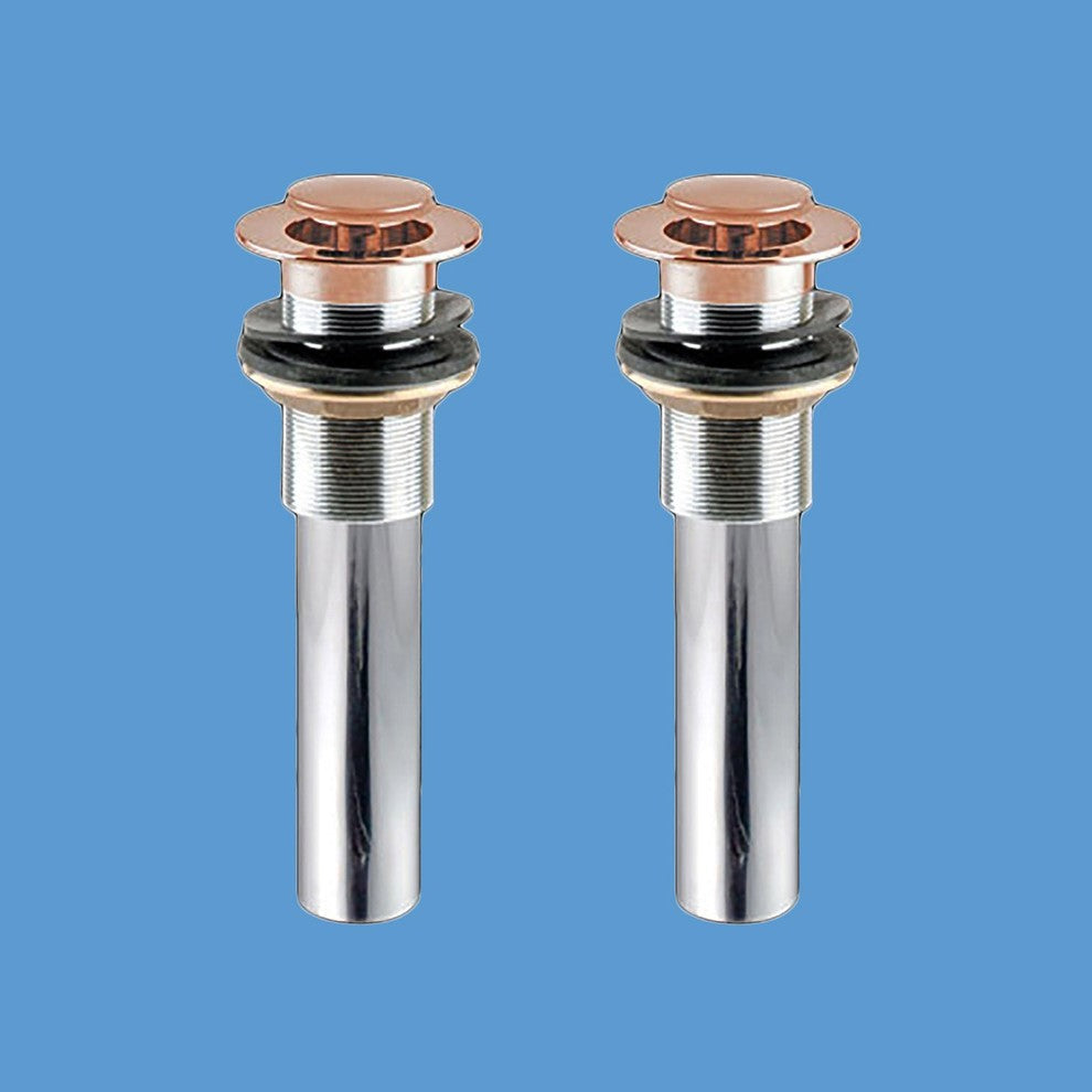 Sink Drain Antique Copper Pop-up w/ Overflow Sink Drain Pack of 2
