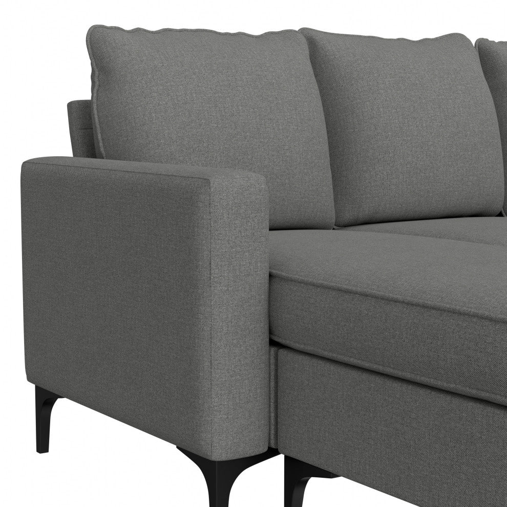 Hillsdale Alamay Upholstered Reversable Sectional Chaise
