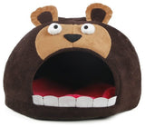 Roar Bear Snuggle Plush Polar Fleece Pet Bed