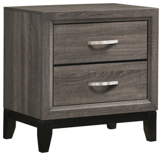 Watson 2-drawer Nightstand Grey Oak