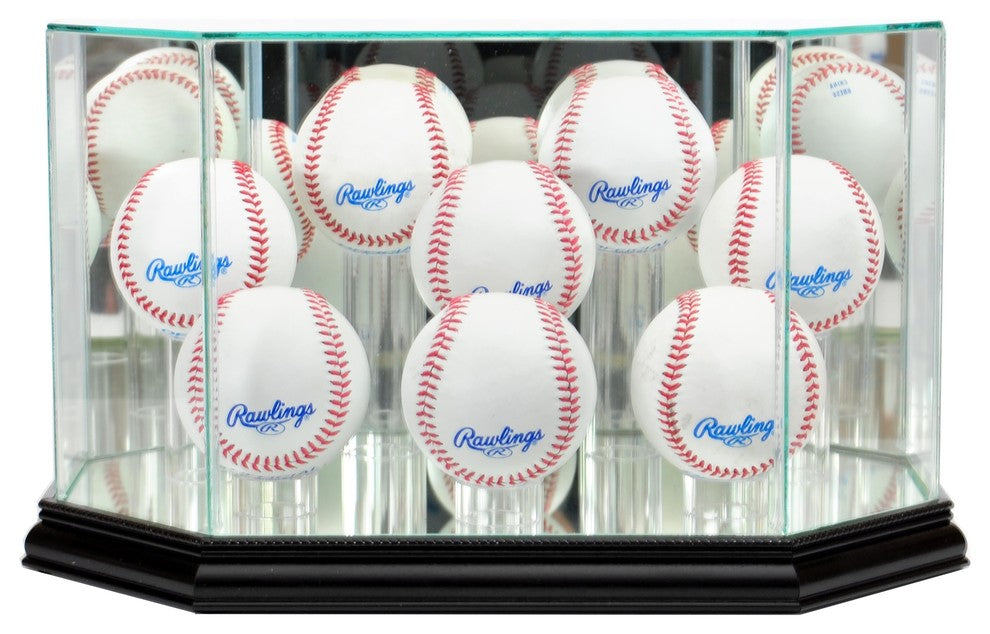 Octagon 8 Baseball Display Case, Black