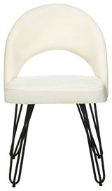Safavieh Jora Retro Side Chair, Creme/Black