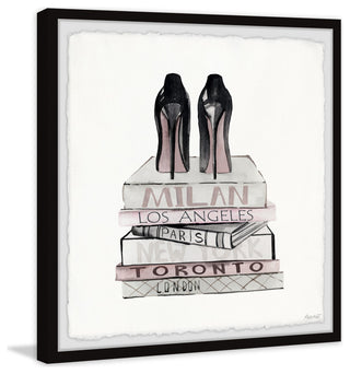 "Getting Ready for Show" Framed Painting Print, 12x12