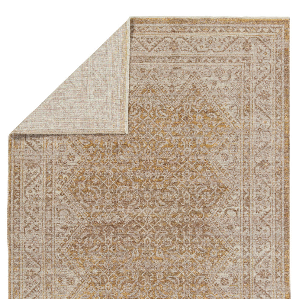 Vibe by Jaipur Living Harriet Medallion Gold/ Light Gray Area Rug 8'X10'