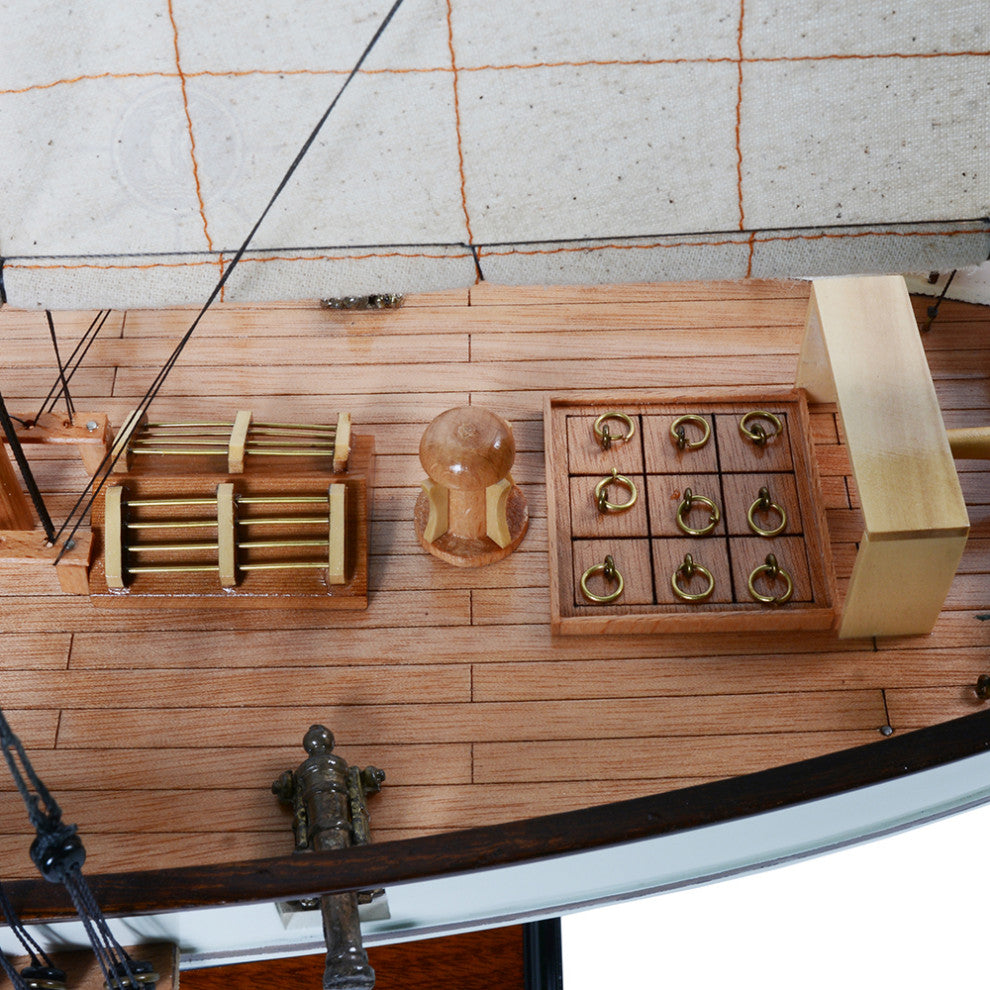Harvey Painted Museum-quality Fully Assembled Wooden Model Ship