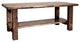 Montana Woodworks Homestead Wood Coffee Table with Shelf in Brown