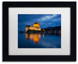 Blanchette Photography 'Eilean Donan Castle', Black Frame, White Matte, 14"x11"