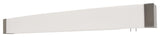 Algiers 38" LED Overbed Wall Light , Satin Nickel