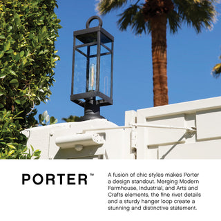 Hinkley Porter Large Post Top Or Pier Mount Lantern, Oil Rubbed Bronze