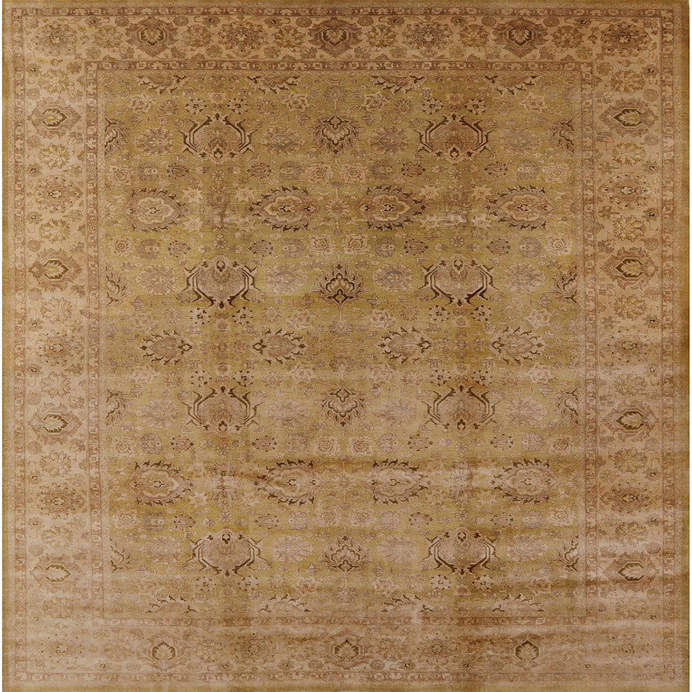 Ahgly Company Indoor Square Mid-Century Modern Area Rugs, 7' Square
