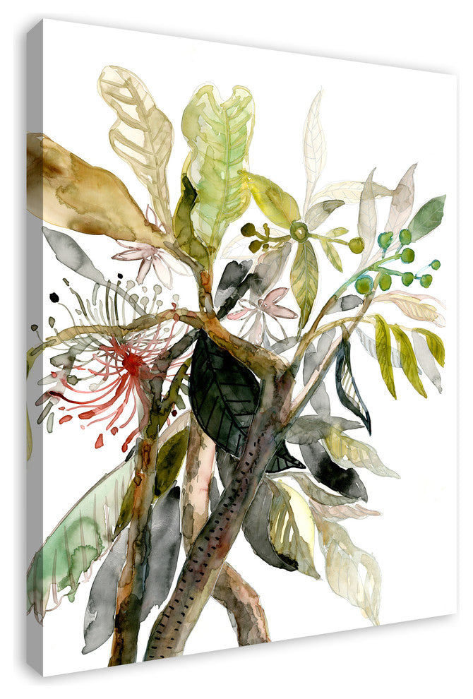Floral Wildflower Arrangement Print on Canvas