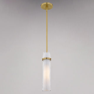 Vilo Contemporary Mini Pendant Ceiling Light White Glass, Golden Brass
