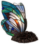 Lavish Home Tiffany Style Butterfly Lamp, Pointed Wings