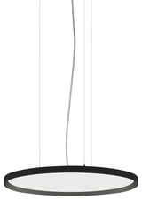 Bina Round Pendant, Direct-Indirect Light, 32", Black Finish