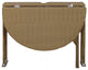 Terrace Mates 42" Genevieve Half-Oval Drop-Leaf Gate Leg Table Coffee Finish