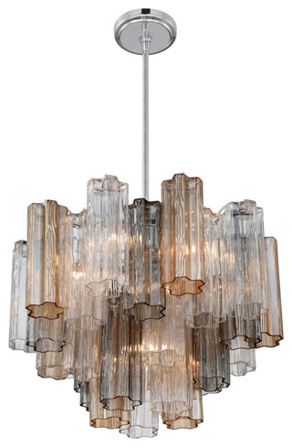 Crystorama Lighting Group ADD-306-AU Addis 6 Light 20"W Waterfall - Aged Brass