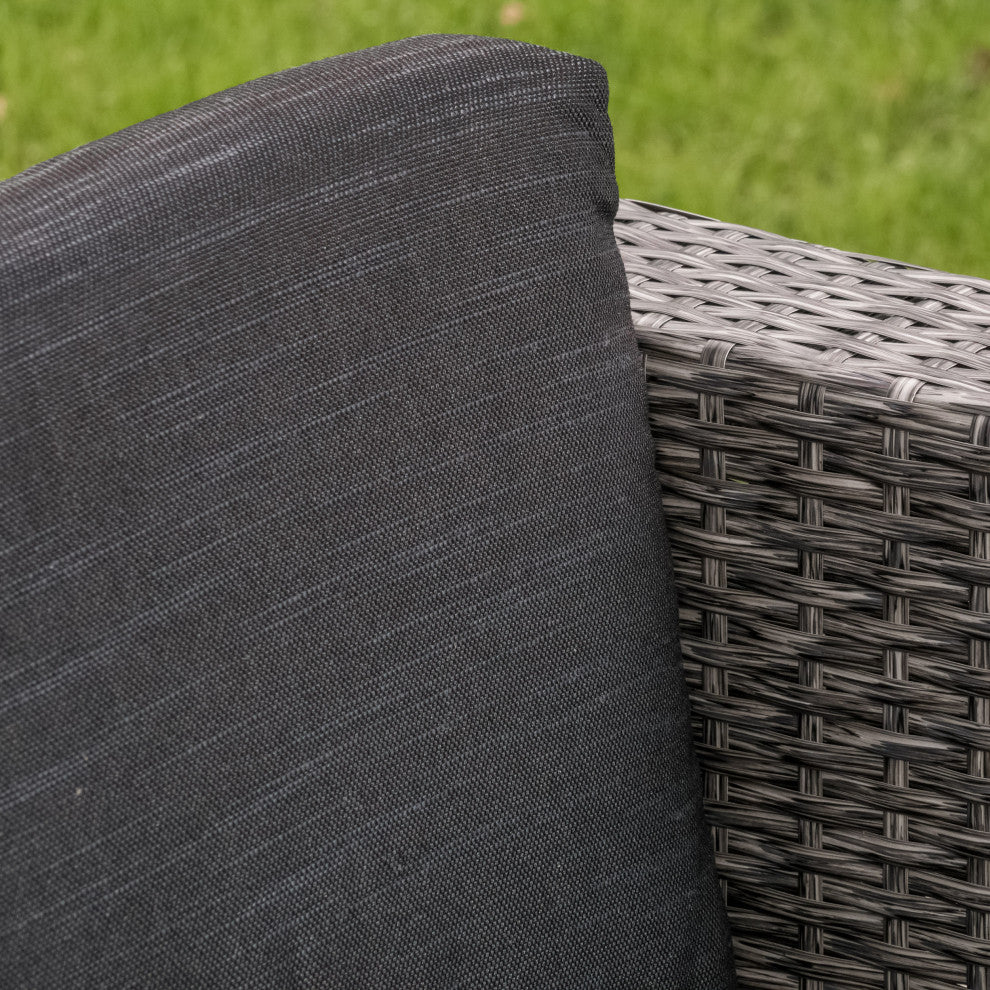 GDF Studio Venice Outdoor 4-Piece Wicker Sofa Set