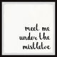 "Under the Mistletoe" Framed Painting Print, 12x12