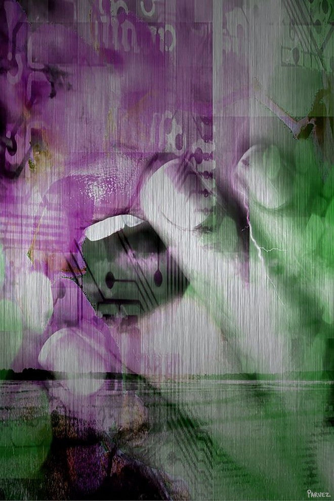"Amethyst" Print on Brushed Aluminum, 24"x36"