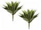 17" Agave Succulent Stems, Set of 2, Green
