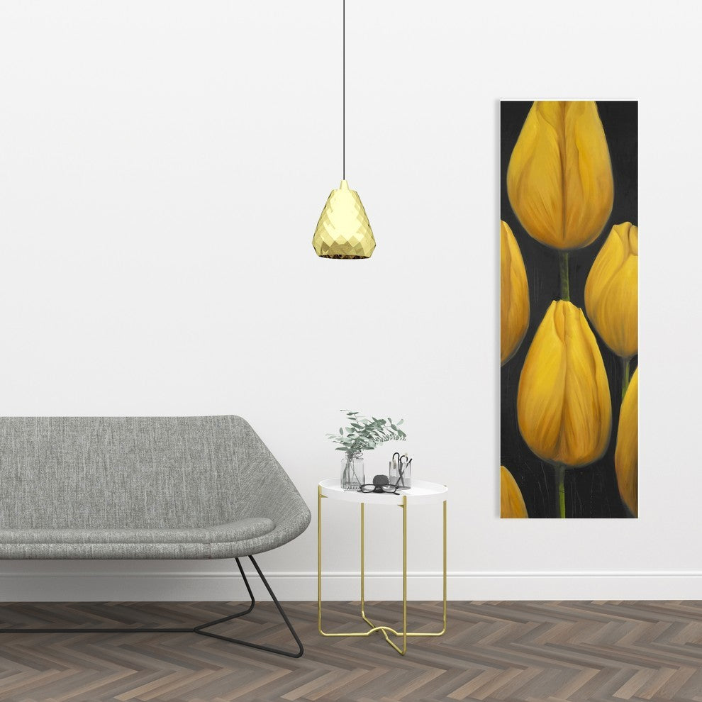 Six Daffodils Flowers Print on Wrapped Canvas