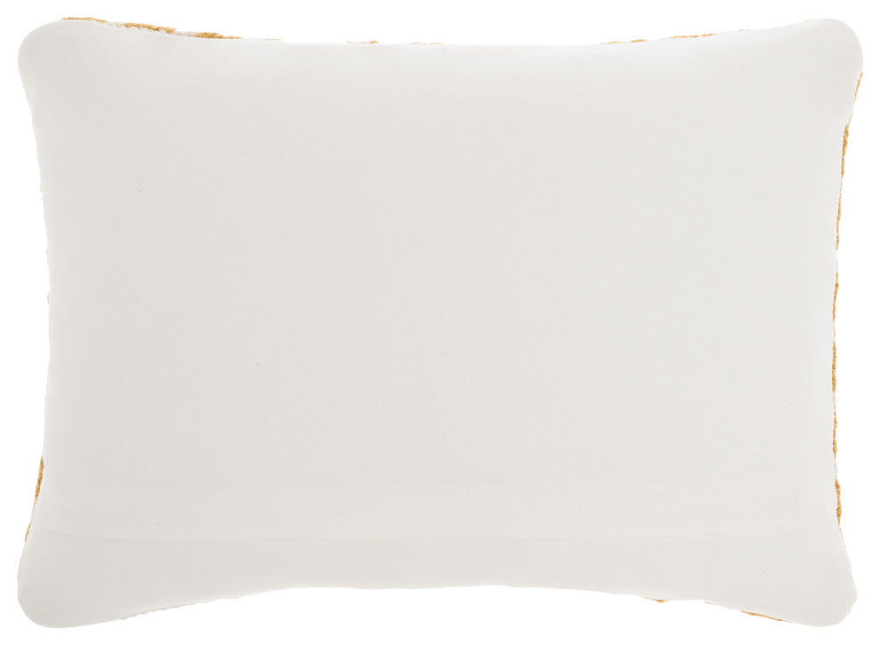 Mina Victory VJ111 Throw Pillow, Yellow, 14" x 20"