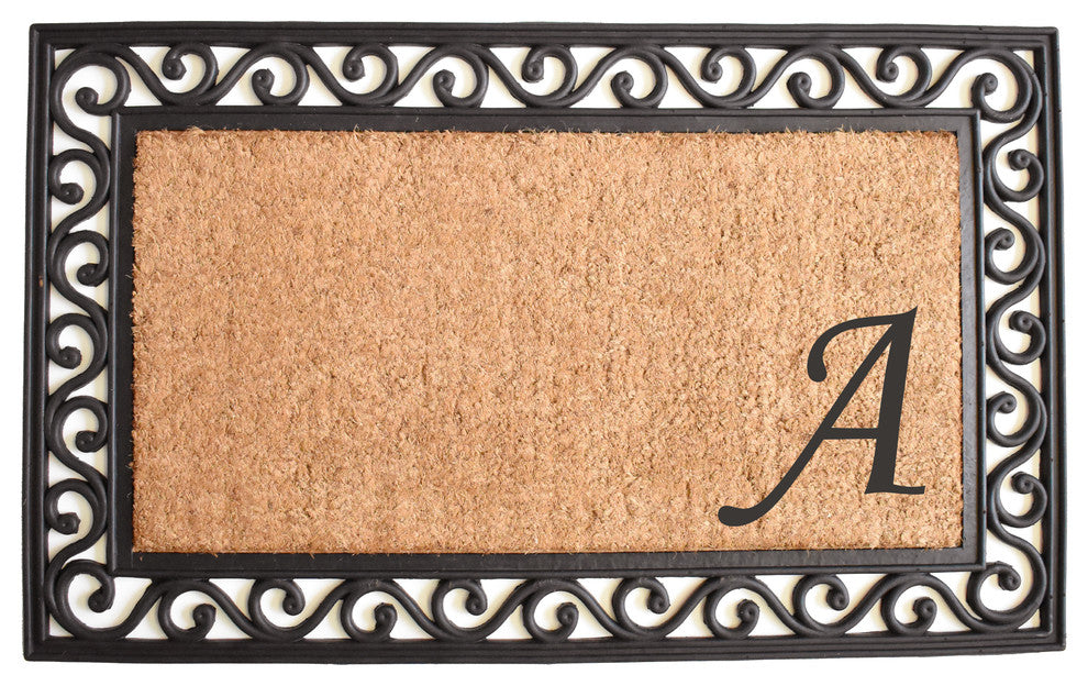 Versailles Monogram Doormat, 22"x36", A