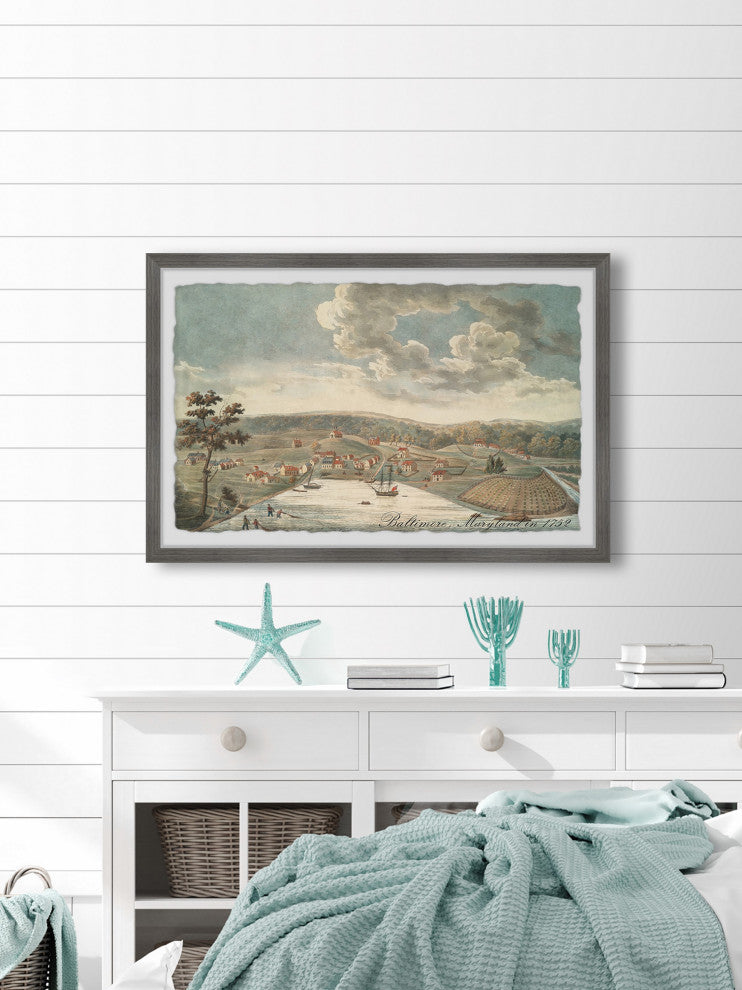 "Baltimore Maryland" Framed Painting Print, 36x24