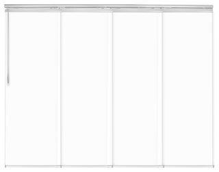 Navajo White 4-Panel Track Extendable Vertical Blinds 48-88"W