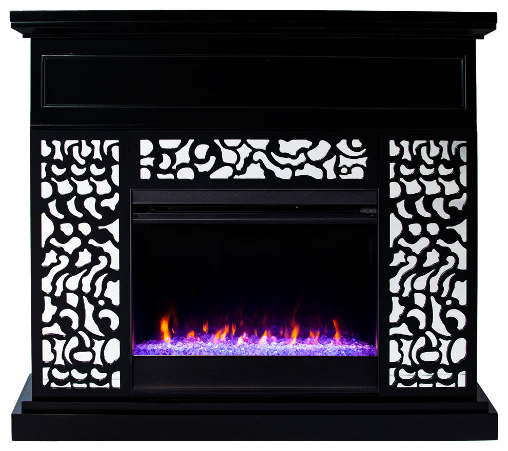 Beaconsfield Color Changing Fireplace, Black