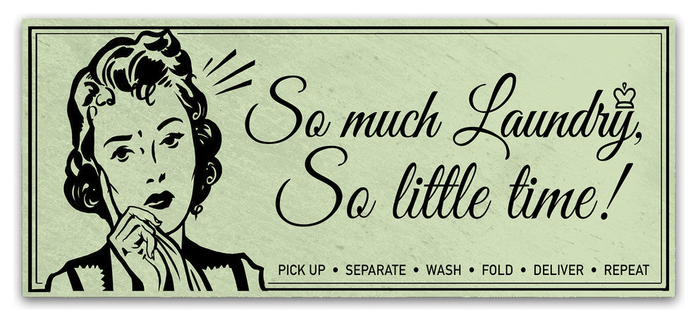 ALI Chris 'Laundry 1' Canvas Art, 10" x 24"