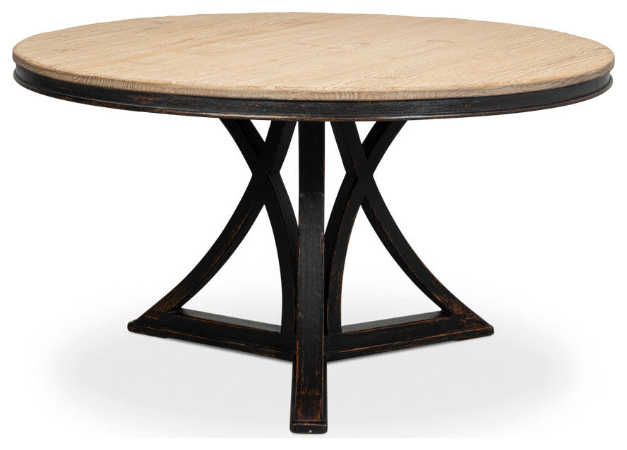 Flying Buttress Dining Table Antique Black