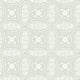 Green and White Overlapping Medallions Peel and Stick Wallpaper