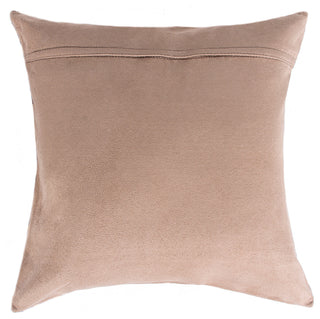 Natural Torino Cowhide Pillow 18"x18", Brown and White