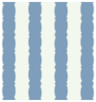 Scalloped Stripe Wallpaper