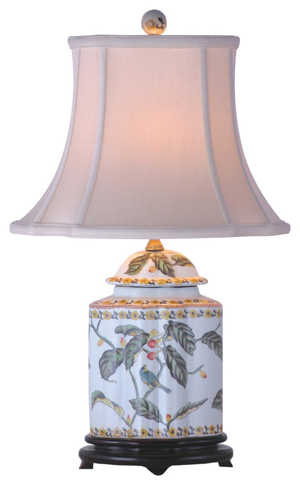 Birds and Blossoms Porcelain Table Lamp