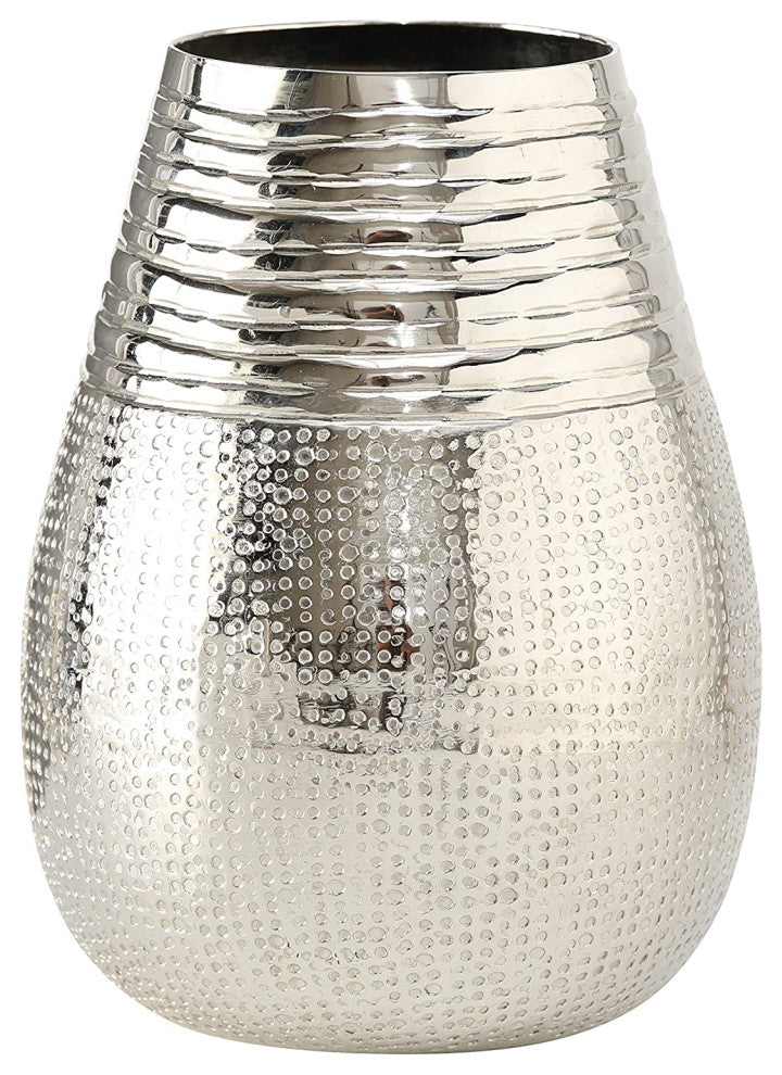 Hammered Metal Vase